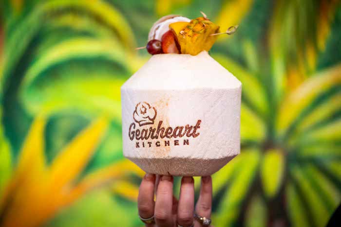 Coconut branding detail